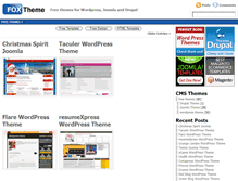 Tablet Screenshot of foxtheme.com